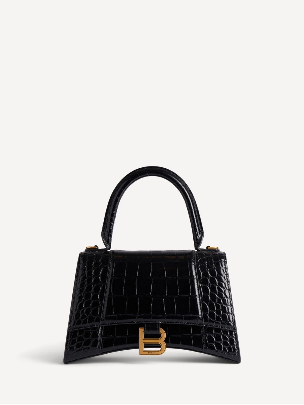 Balenciaga Hourglass Top Handle Bag with Gold Hardware. Comes with insert